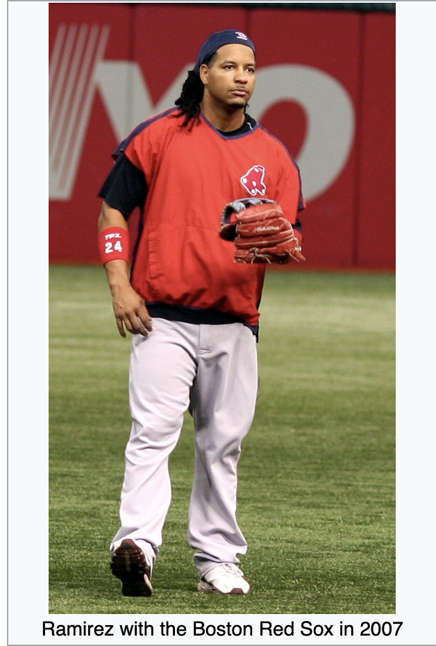 Manny Ramirez with the Boston Red Sox in 2007